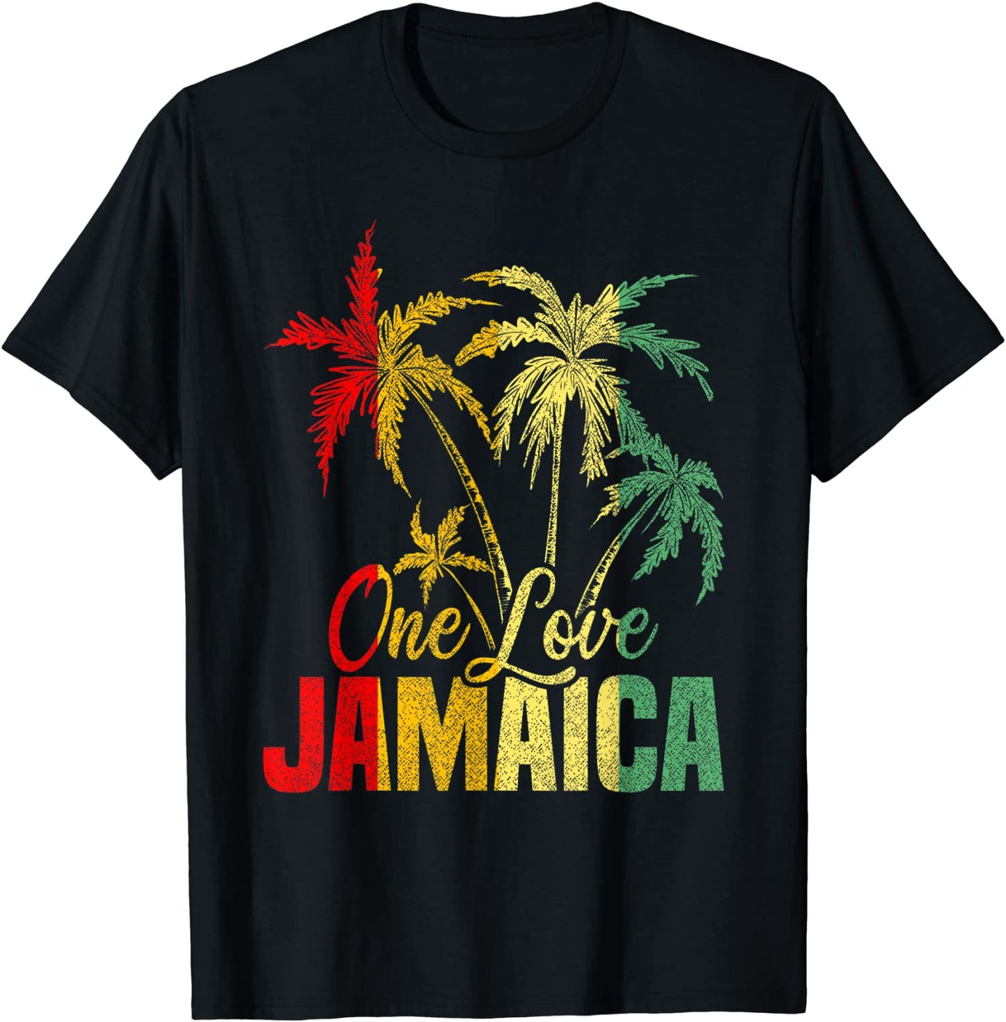 One Love Jamaica Gift Caribbean Vacation Reggae T-Shirt