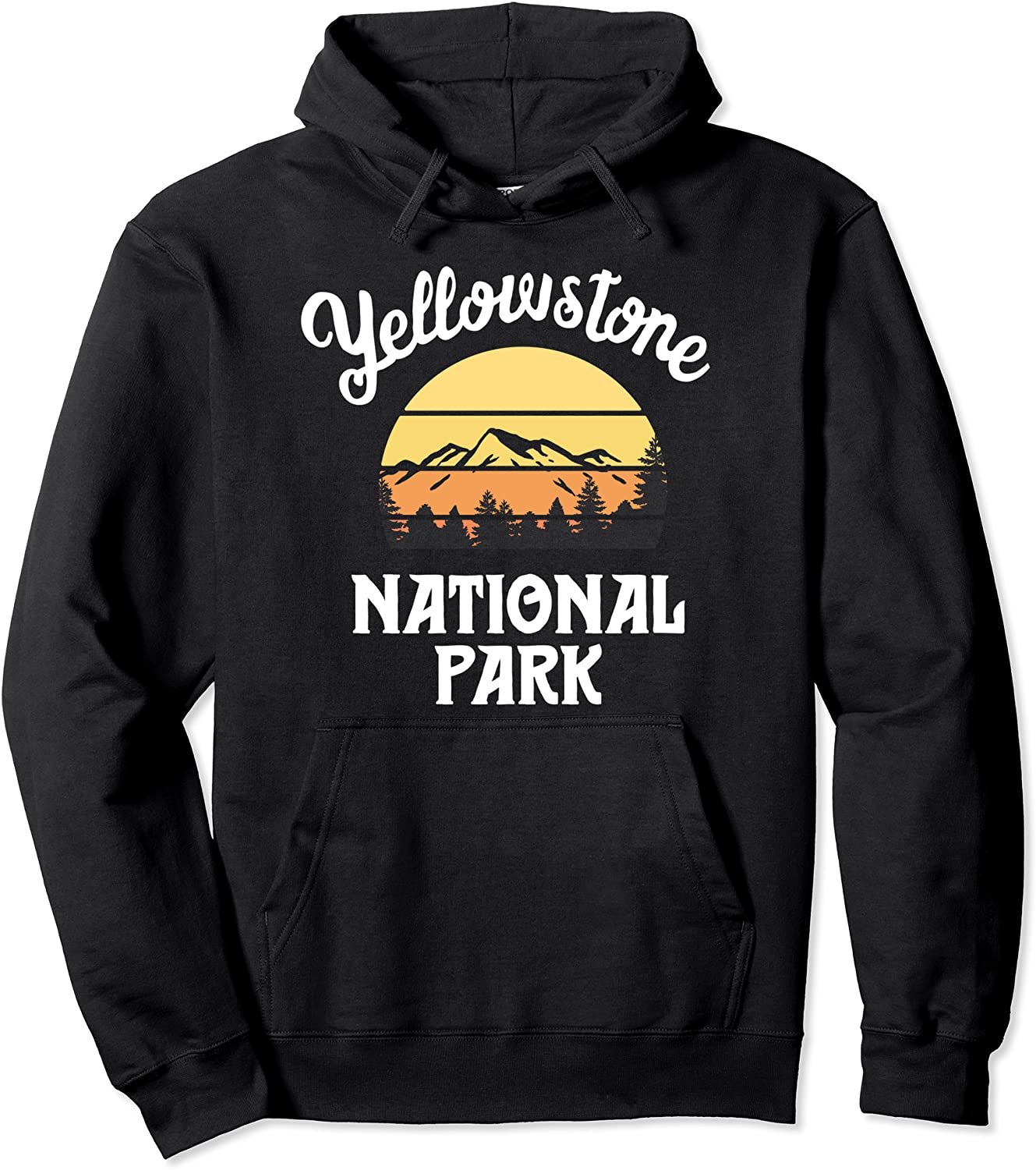 Retro Yellowstone National Park T Shirt Vintage Souvenir Pullover Hoodie