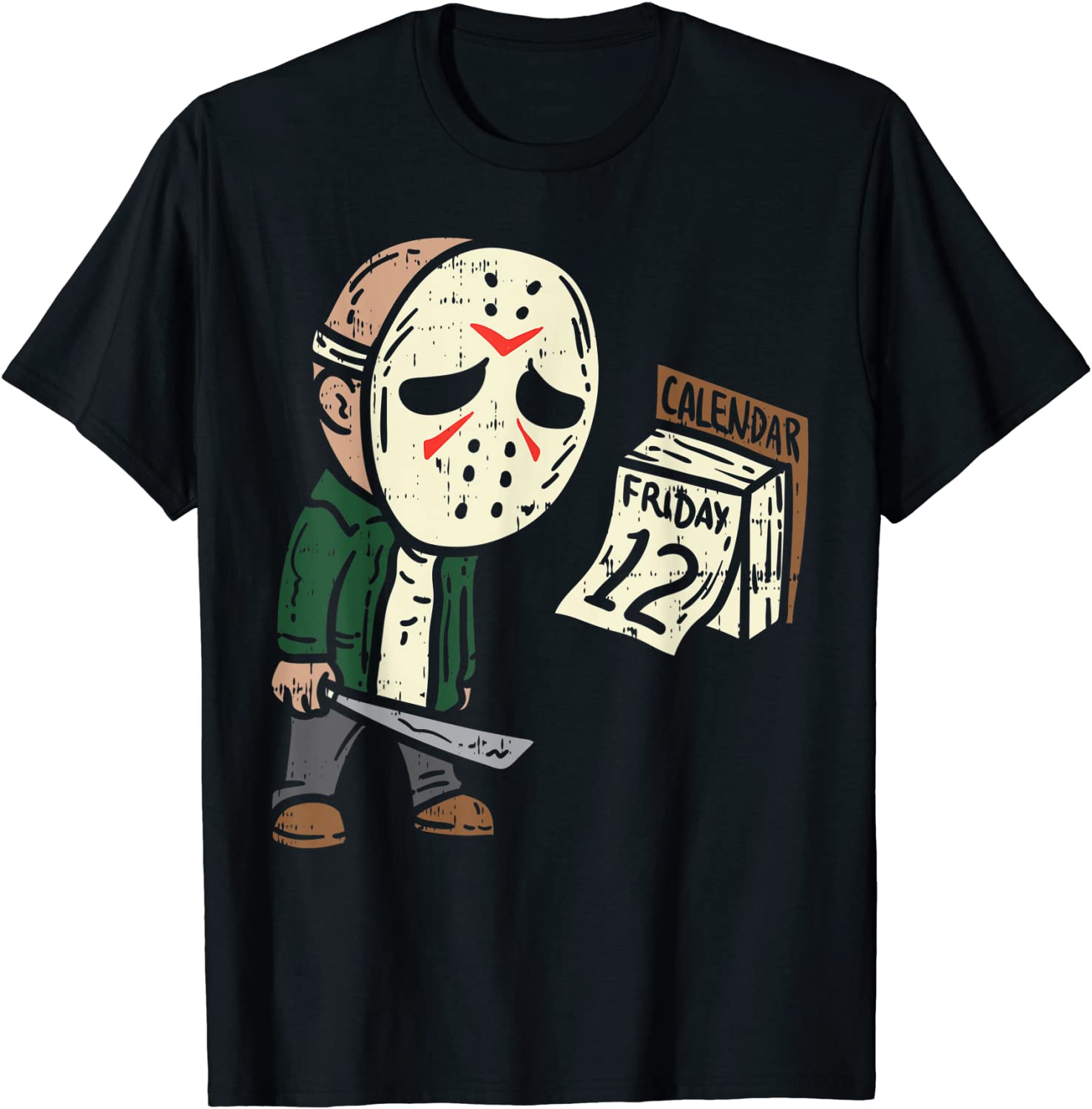 Friday 12th Funny Halloween Horror Movie Humor T-Shirt