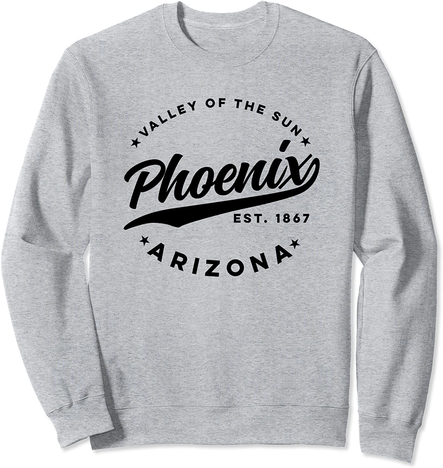 Vintage Phoenix Arizona Valley of the Sun Black Text Sweatshirt