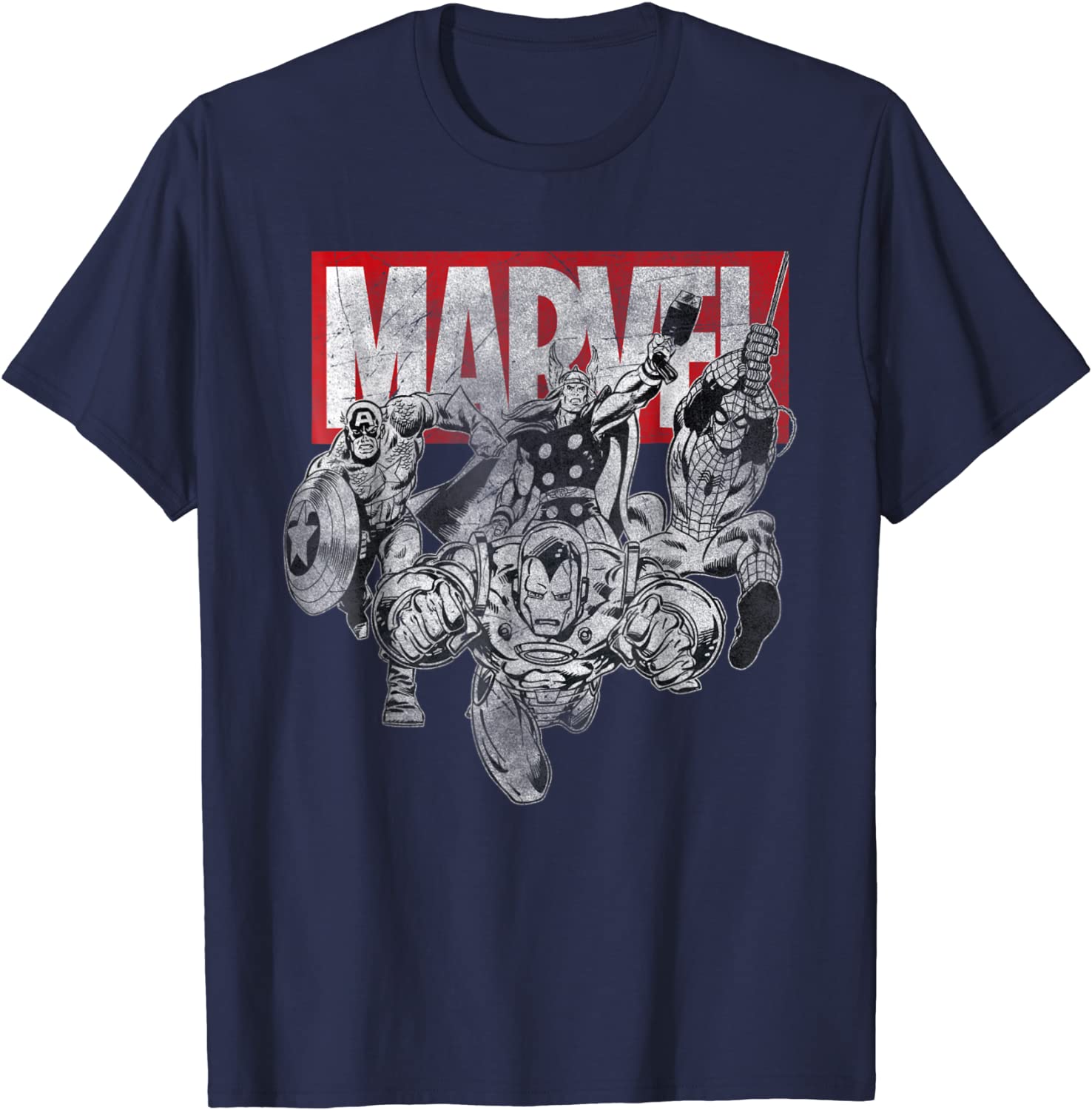 Marvel Iron Man Vintage Comic Graphic T-Shirt