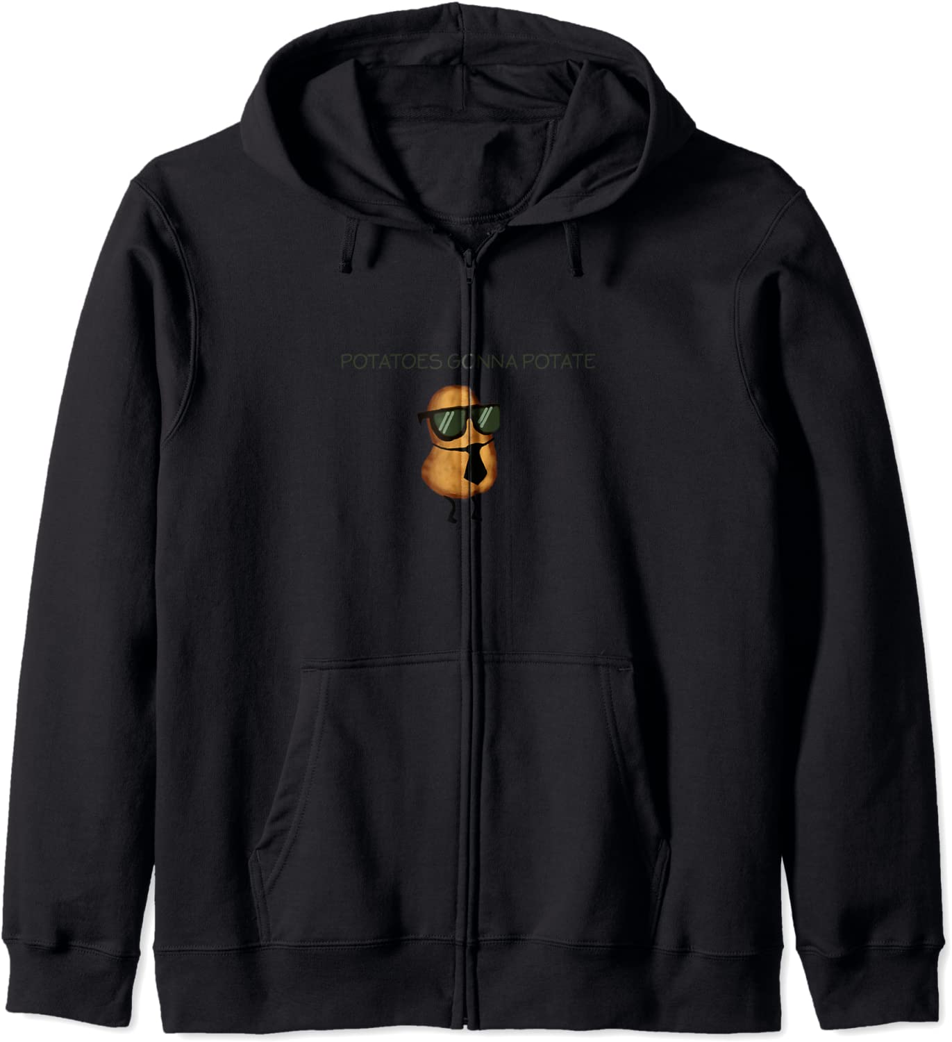 Potatoes Gonna Potate With Sunglasses and Necktie Pun Gift Hoodie