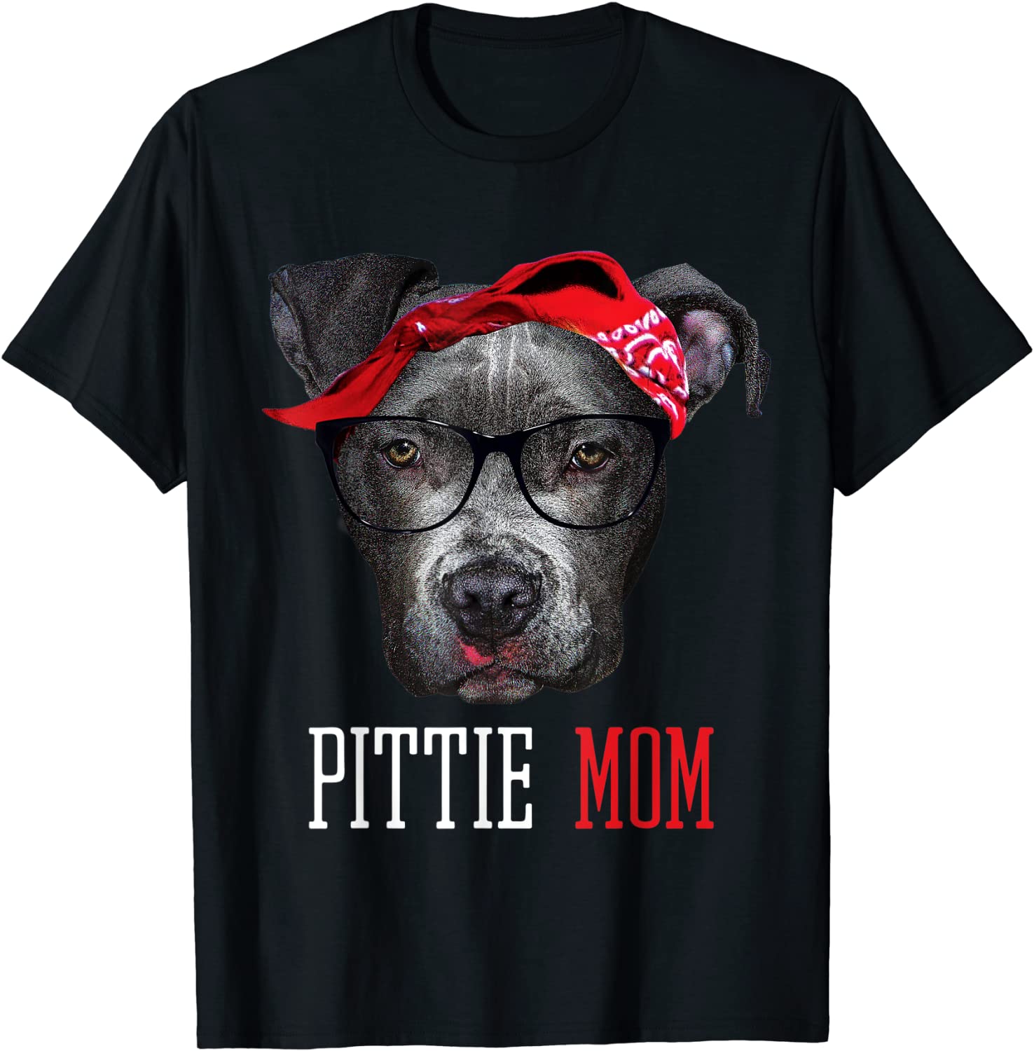 Pittie Mom Pitbull Dog Lovers Mothers Day Gift T-shirt Women
