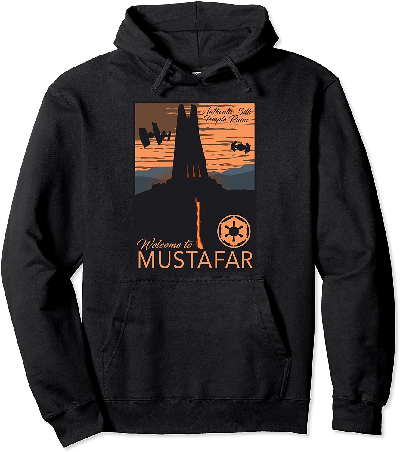 Star Wars Welcome To Mustafar Vaders Castle Graphic Hoodie