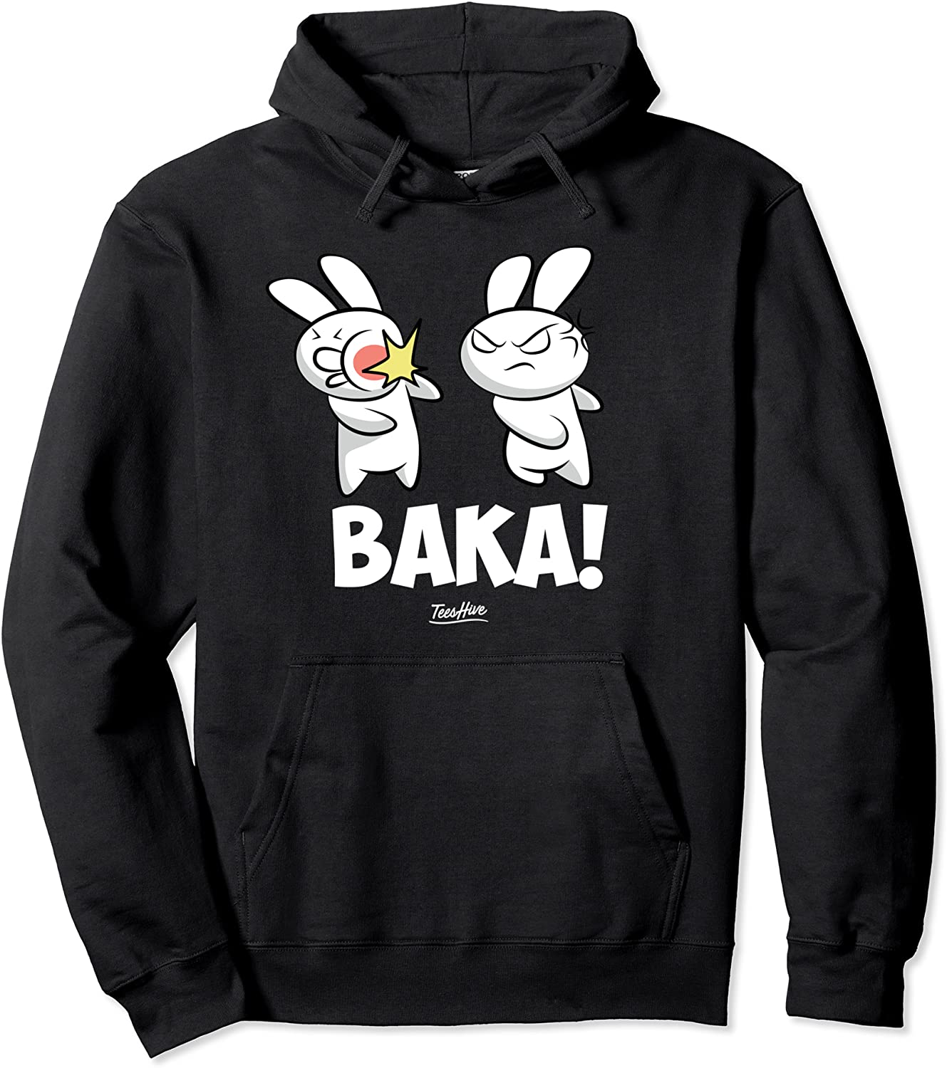 Funny Japanese Manga Lover Gift for Otaku Baka Anime Themed Pullover Hoodie