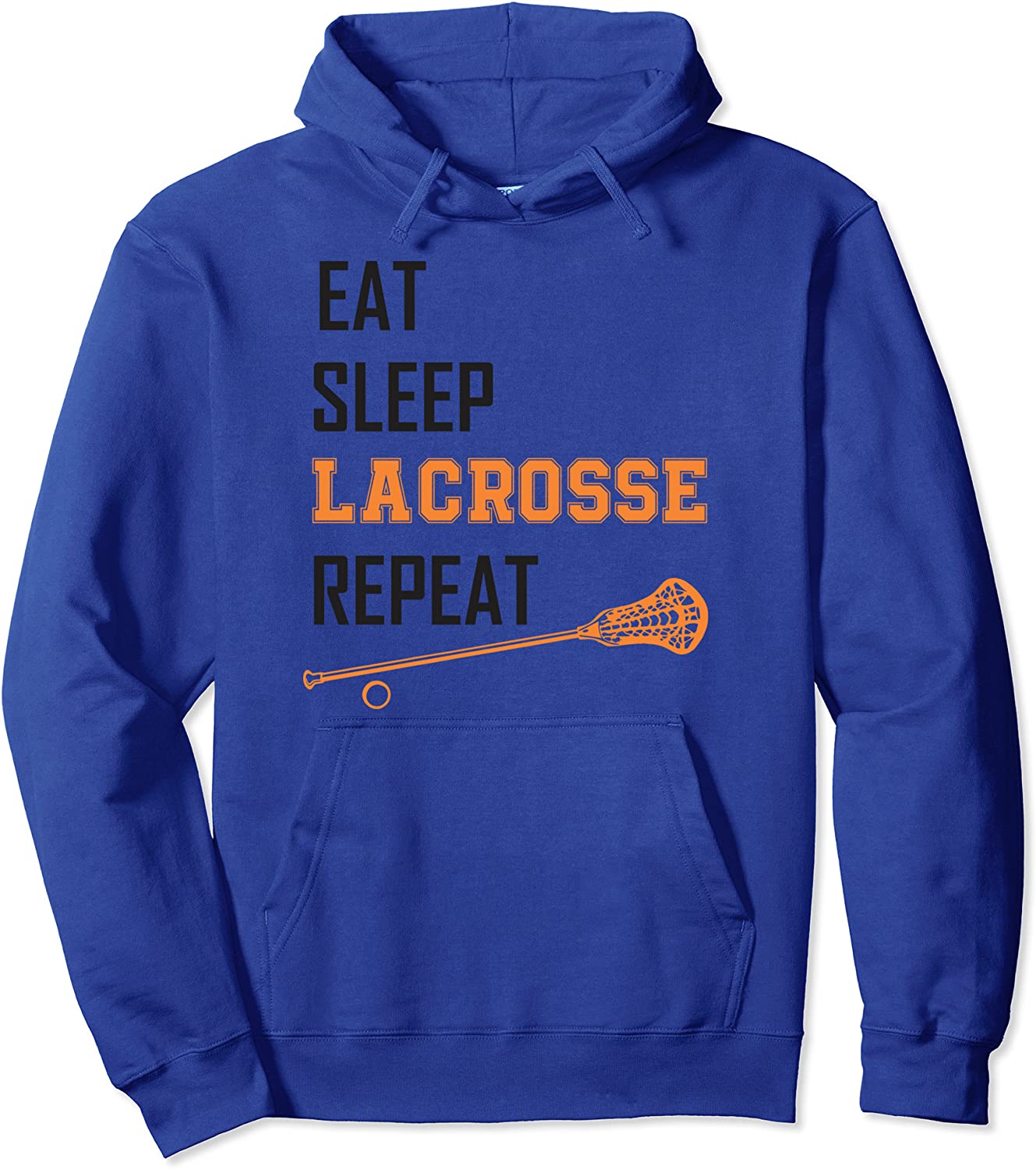 Eat Sleep Lacrosse Repeat LAX Lacrosse boys girls team Pullover Hoodie