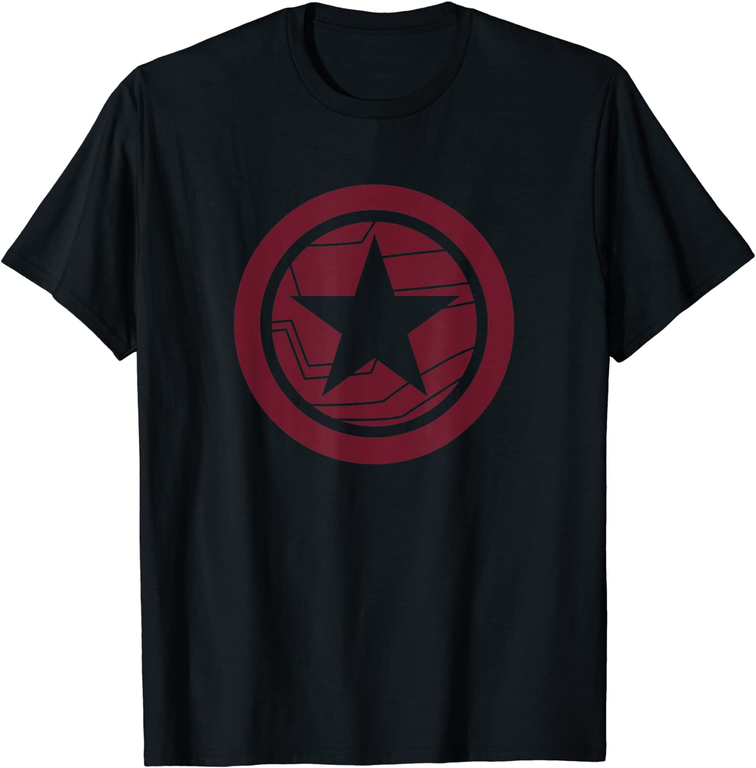 Marvel The Falcon And The Winter Soldier Bucky Red Logo T-Shirt