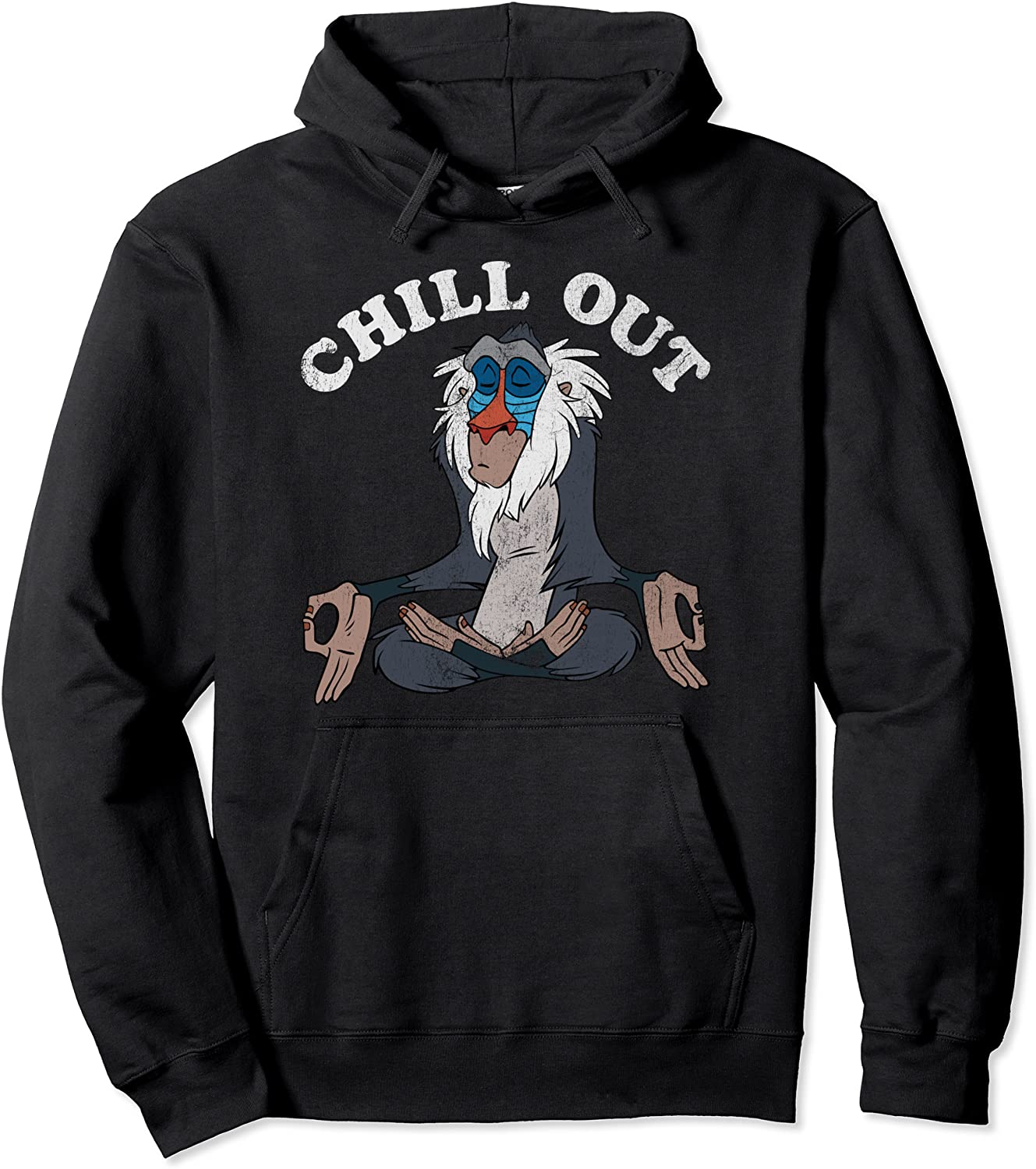 Disney Lion King Rafiki Chill Out Meditation Hoodie