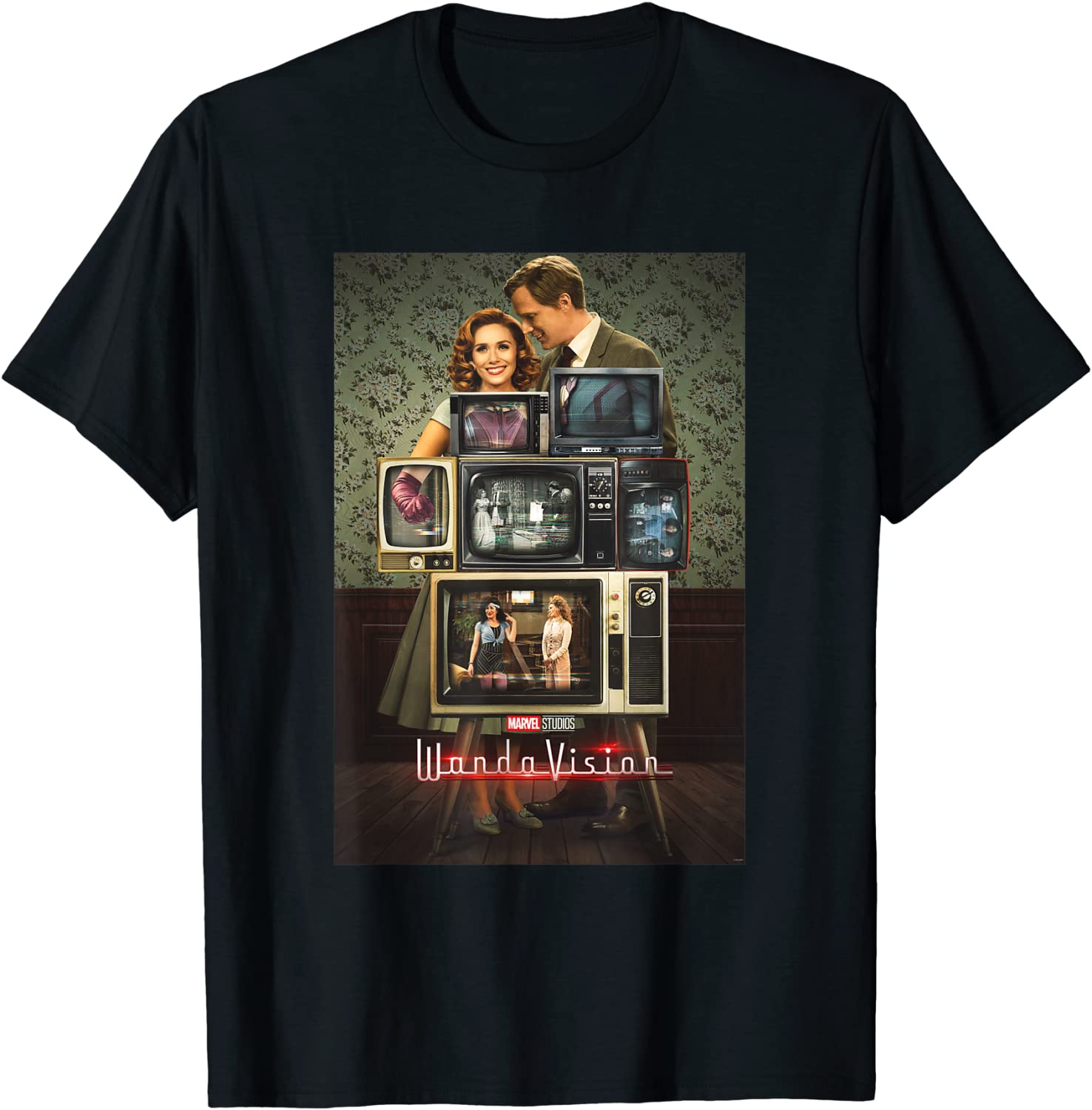 Marvel WandaVision Through The Years Poster T-Shirt