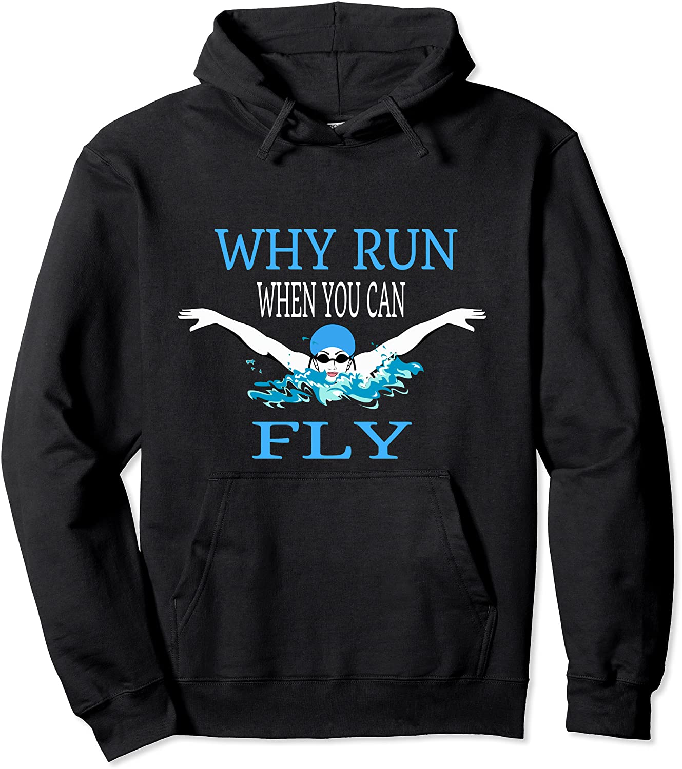 Swim Swimmer Hoodie Funny Swimming Girl Sports Practice Tee