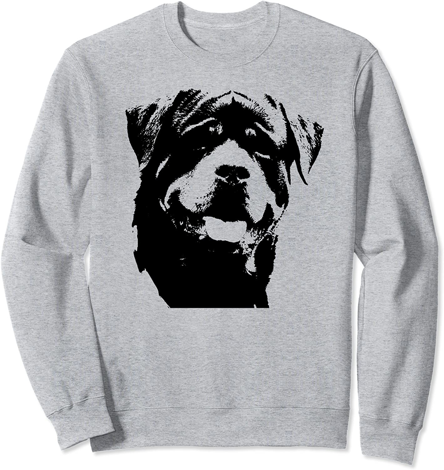 Rottweiler Dog Face K9 Dog Lovers Gift I Love Rottweiler Sweatshirt