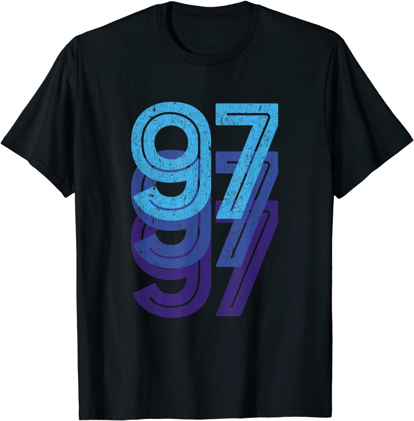 97 Lucky Number 97th Year Birthday Age Sports Team T-Shirt