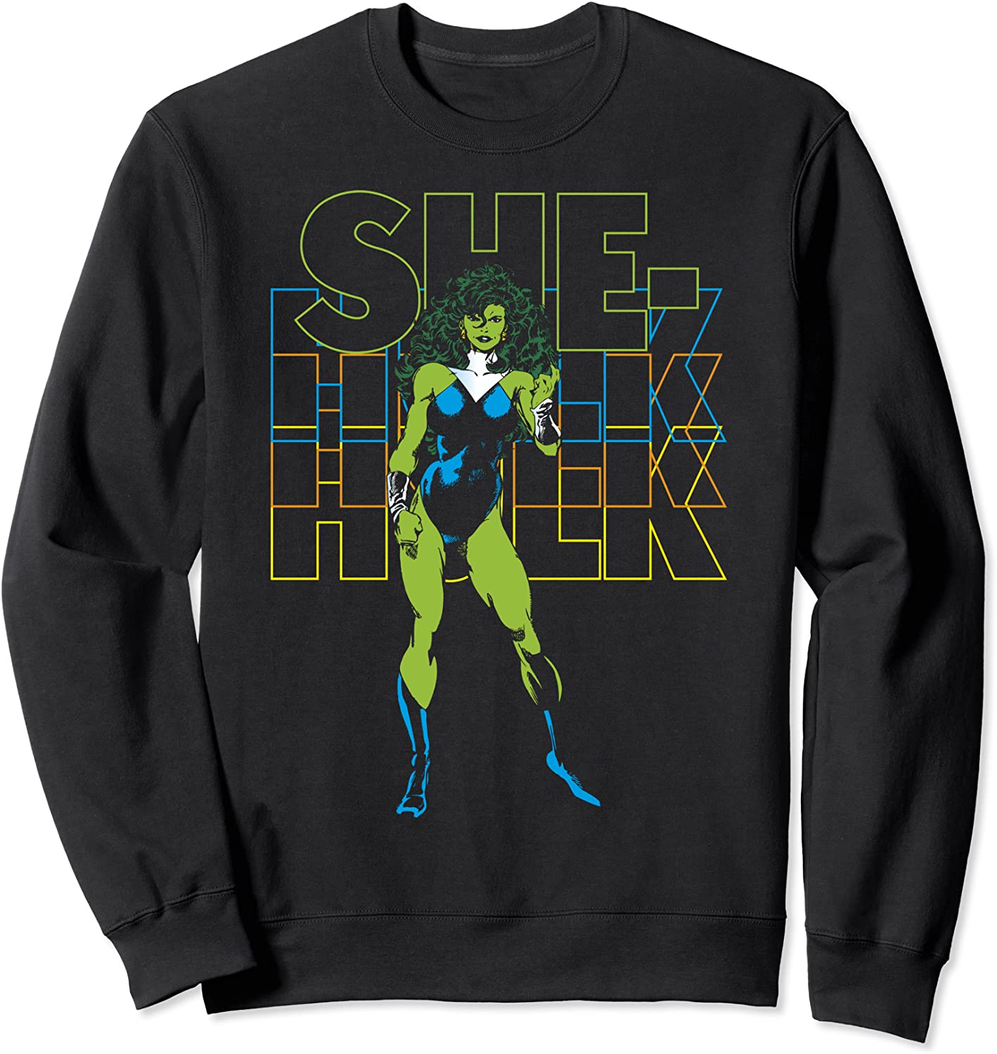 Marvel She-Hulk Name Stack Portrait Sweatshirt