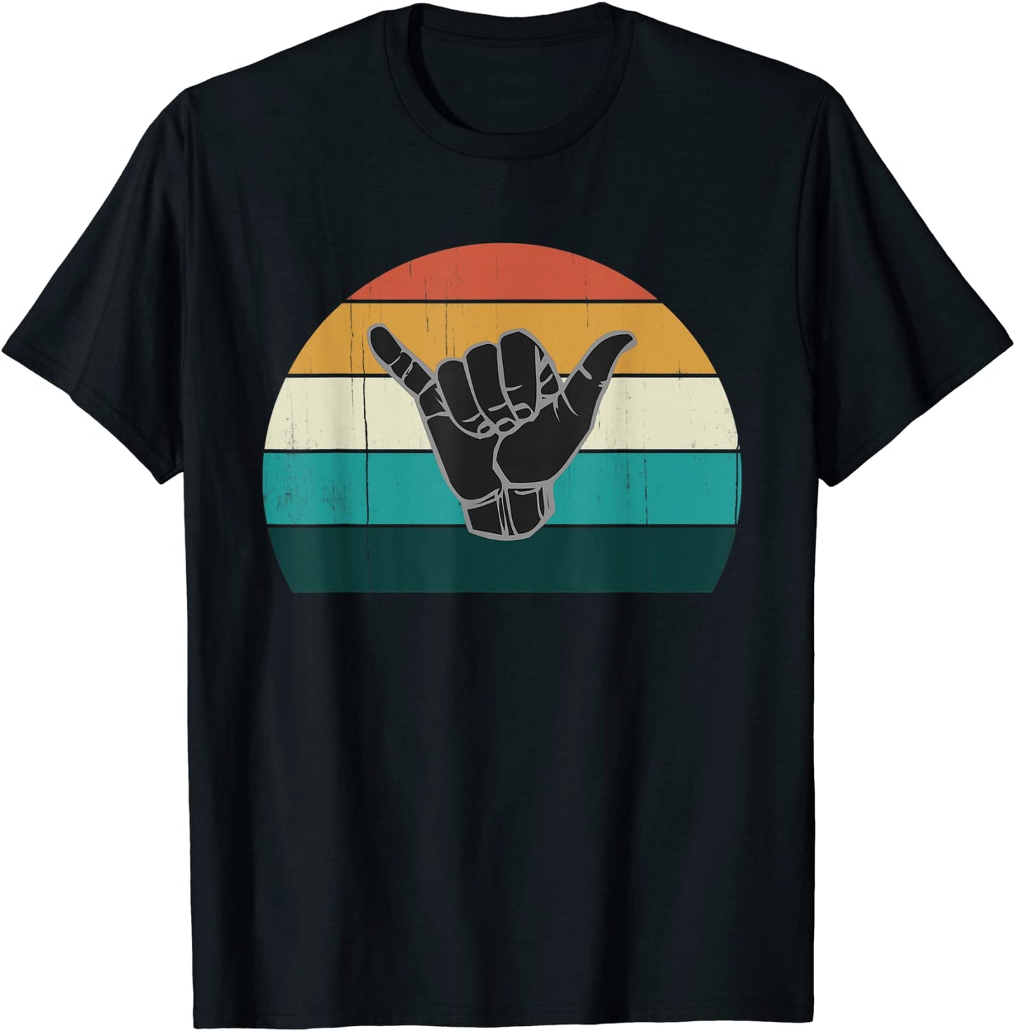 Retro Shaka Surf Sign - Cool Vintage Surfer Surfing Gift T-Shirt
