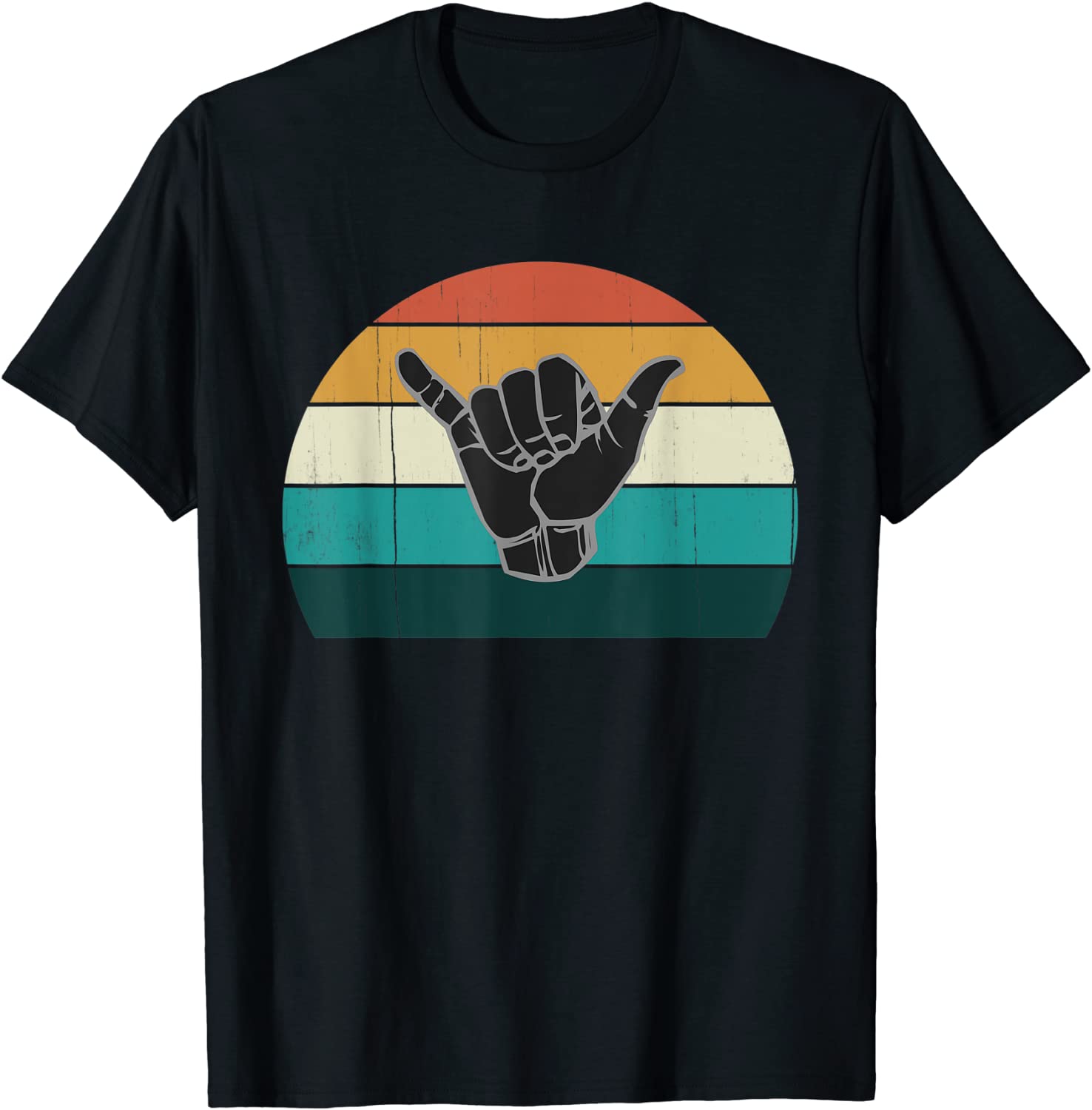 Retro Shaka Surf Sign - Cool Vintage Surfer Surfing Gift T-Shirt