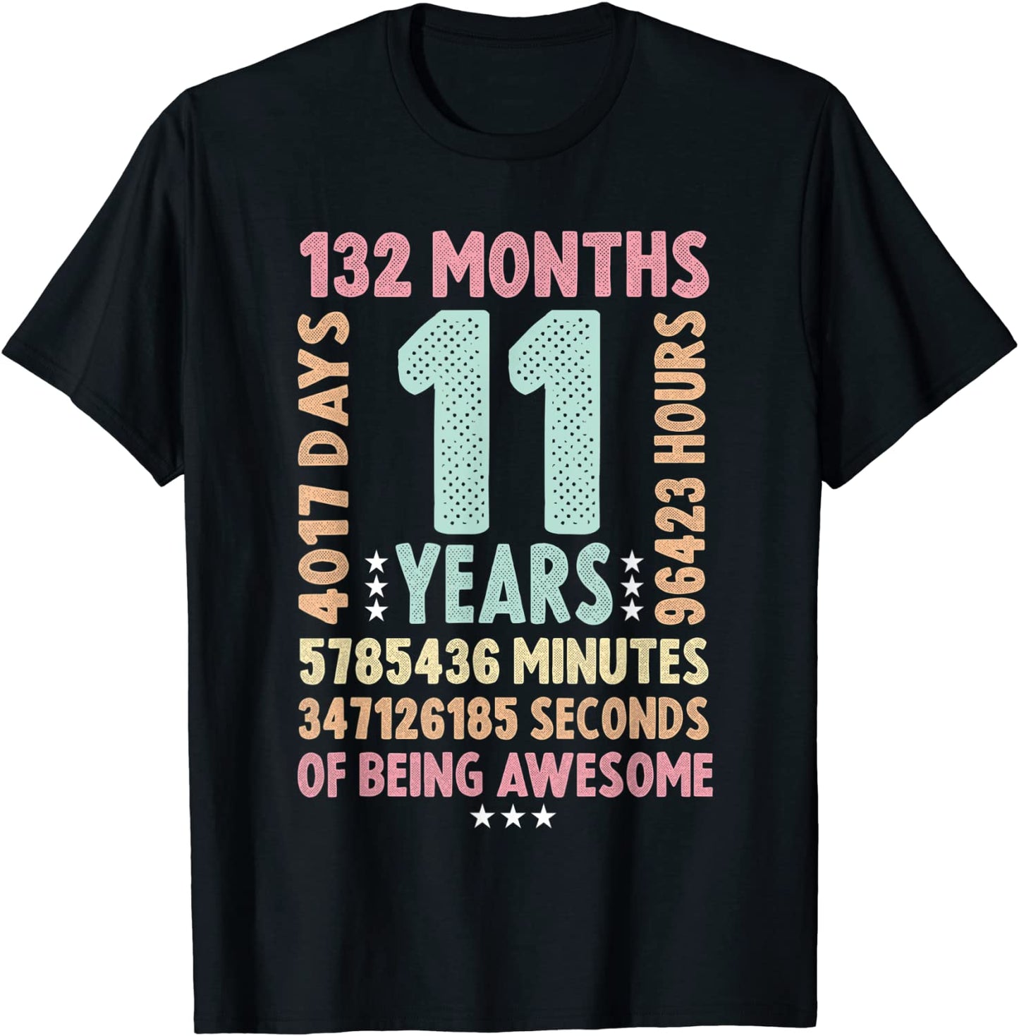 11th Birthday 11 Years Old Vintage Retro - 11 yr old T-Shirt