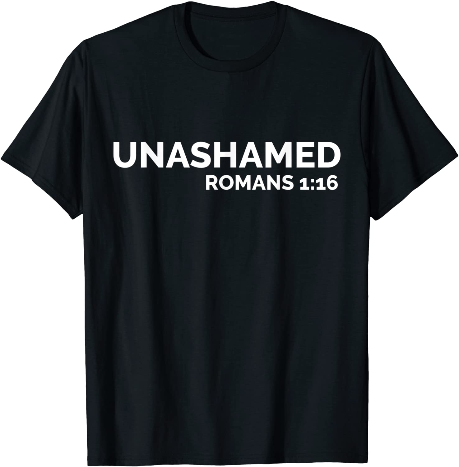 Christian Shirt Romans Unashamed Jesus Cross T-Shirt