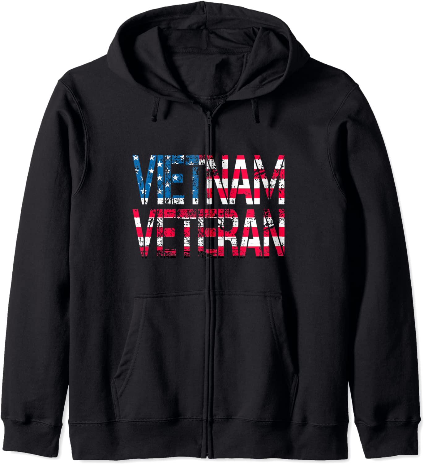 Vietnam Veteran Vintage US Flag Vietnam Vets Gift Hoodie