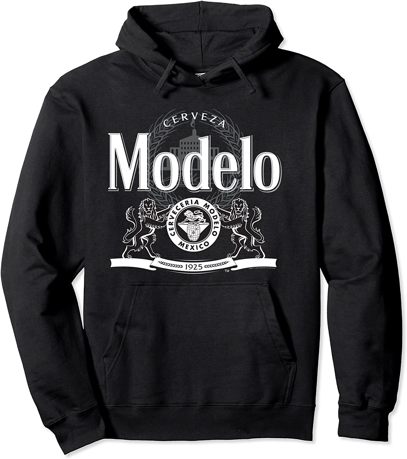 Modelo Black and White Logo Pullover Hoodie