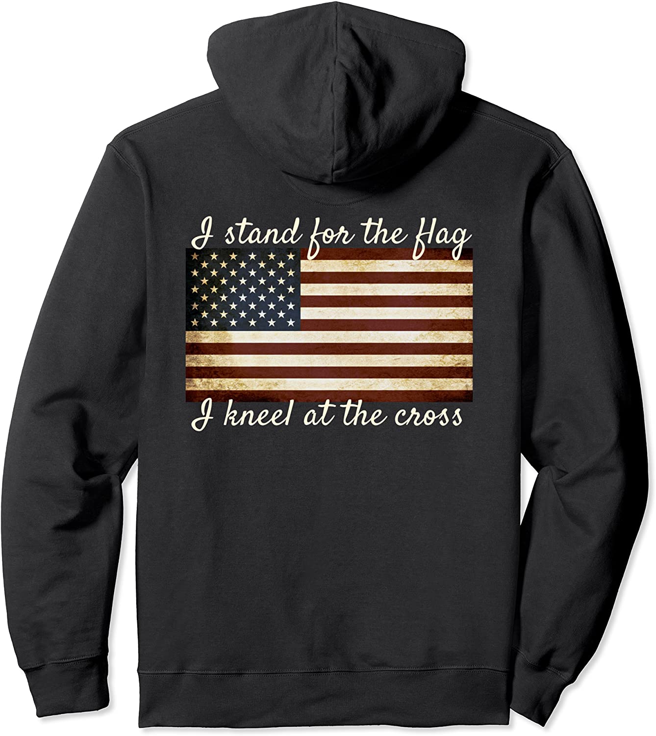 American Flag I Stand For Flag Christian Patriotic Hoodie