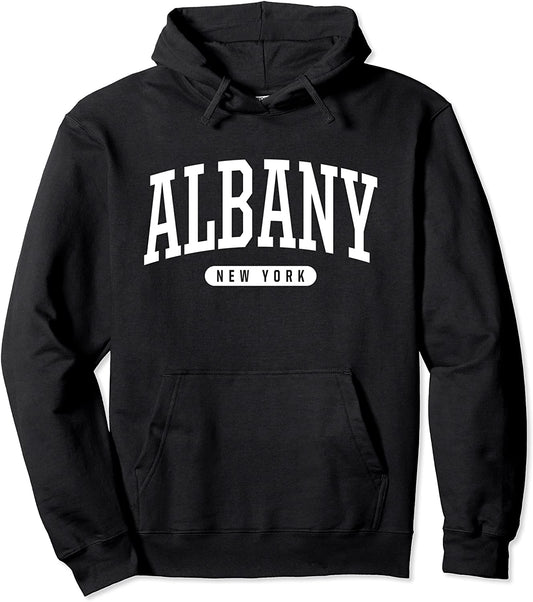Albany Hoodie Sweatshirt College University Style NY USA