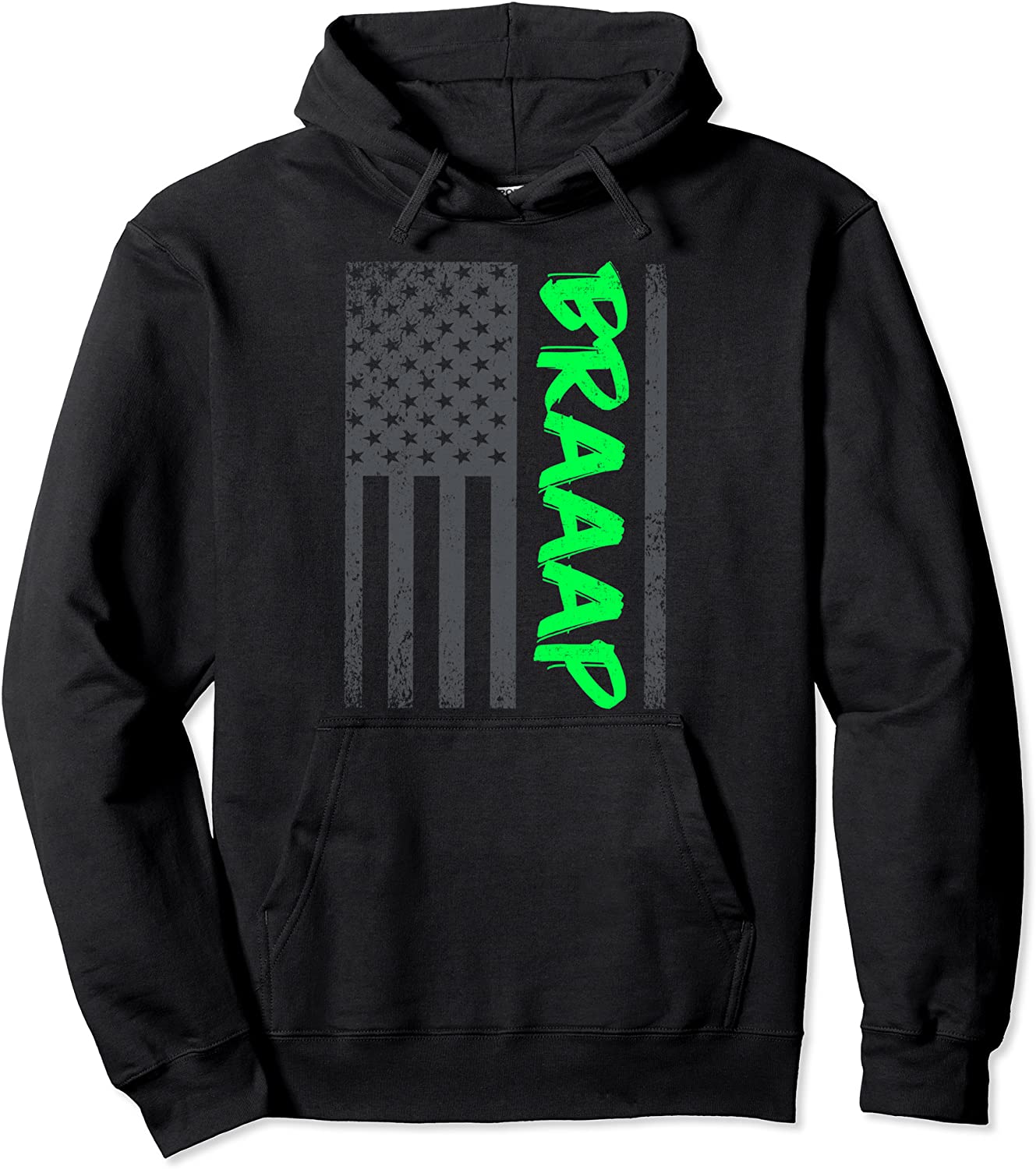 Brap Braap-Braaap Vintage USA Flag Dirt Bike Jet Ski ATV Pullover Hoodie