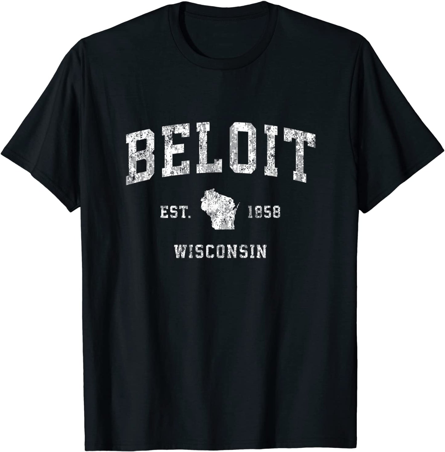Beloit Wisconsin WI Vintage Athletic Sports Design T-Shirt
