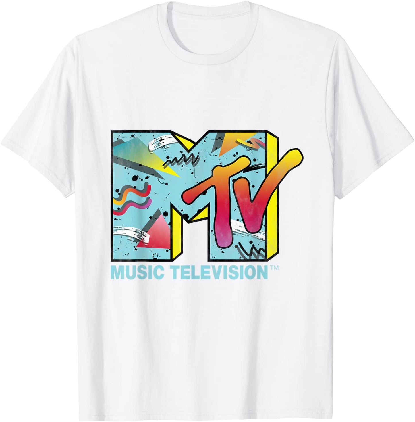 Classic MTV Logo 80s Print Design T-Shirt