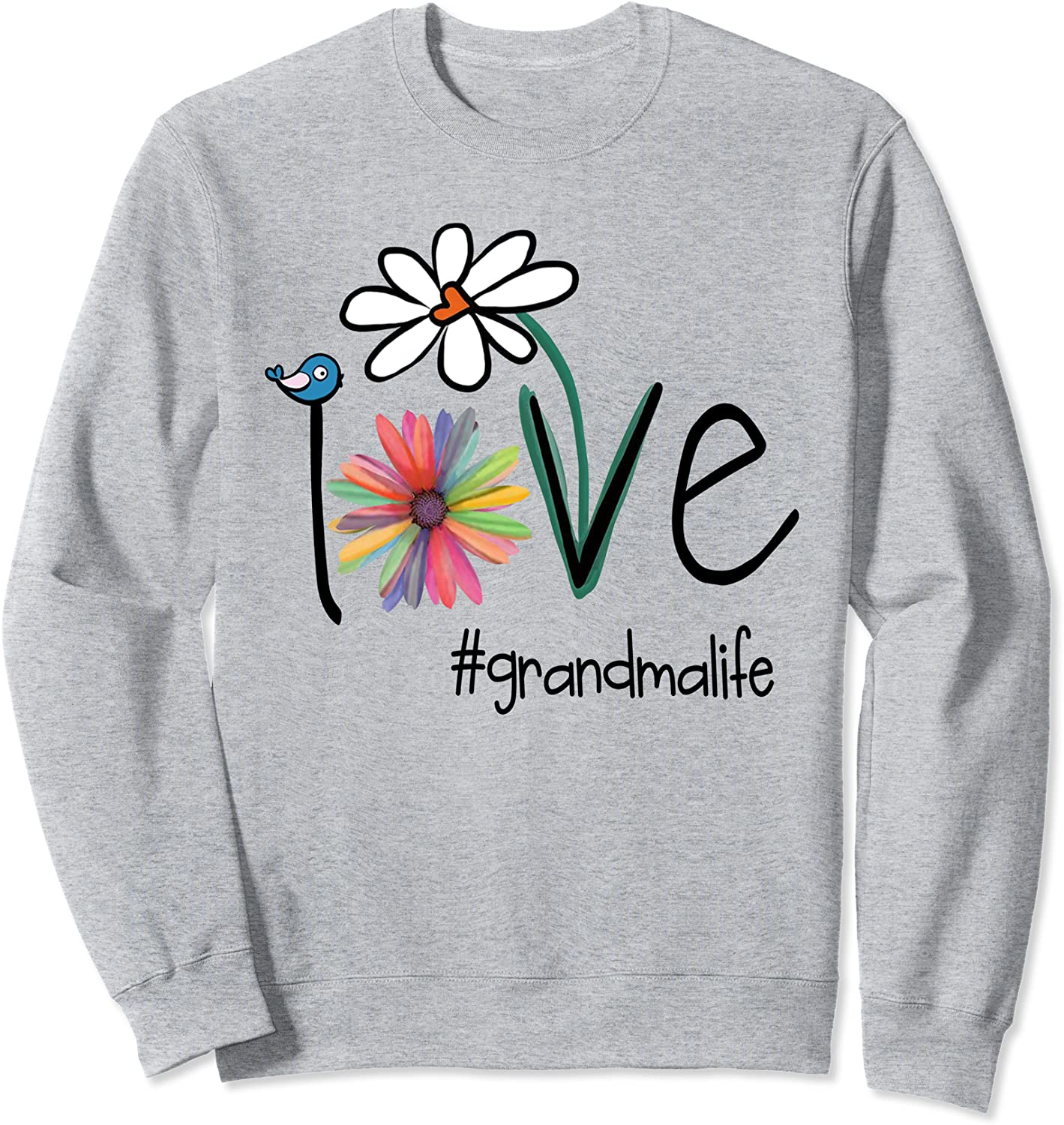 Love Grandma Life - Art Flower Sweatshirt