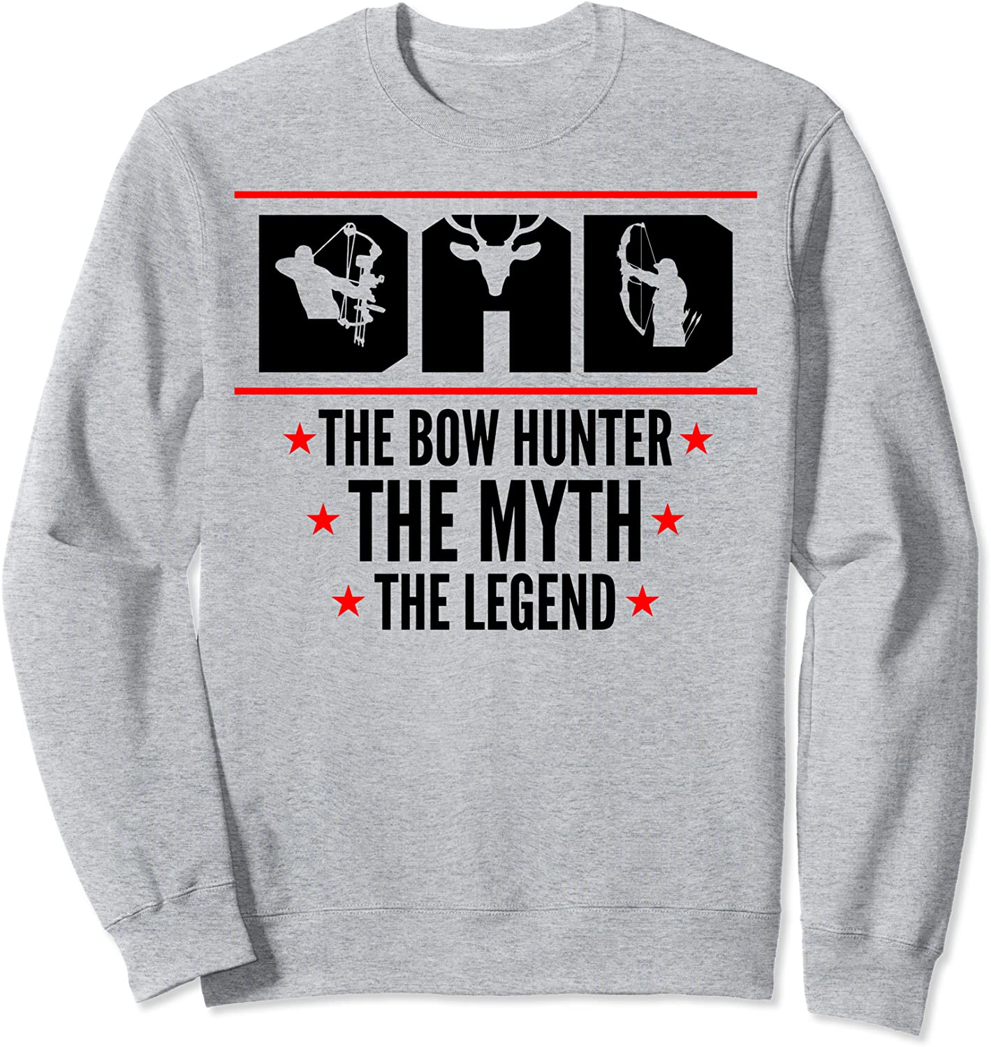 Bow Hunting Accessory Retro Dad The Myth The Legend Archery Sweatshirt