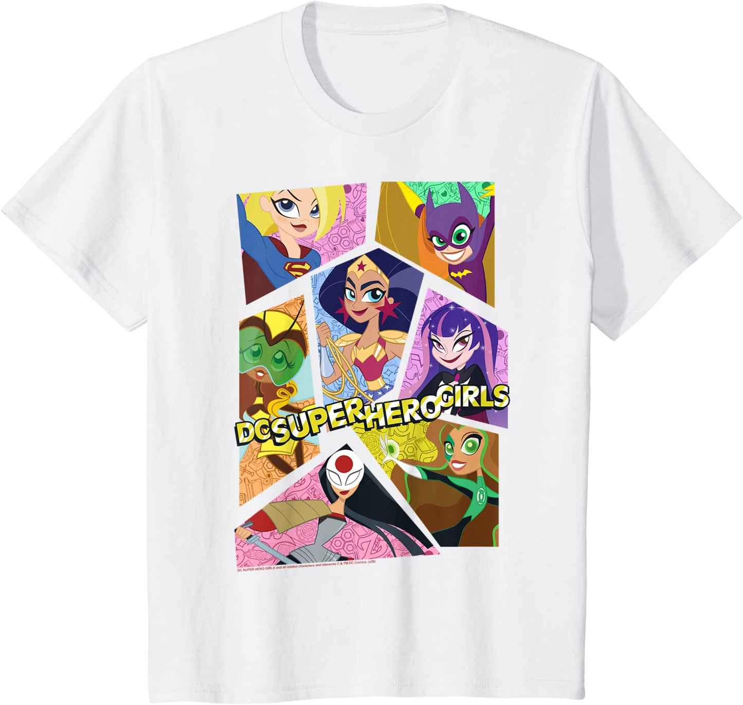 Kids DC Comics Super Hero Girls Group Collage T-Shirt