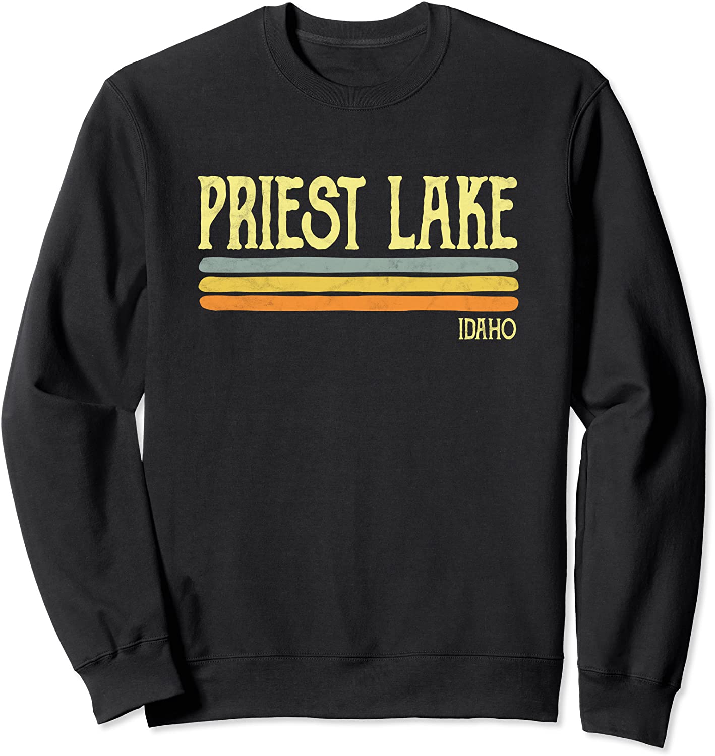 Vintage Priest Lake Idaho ID Souvenir Gift Sweatshirt