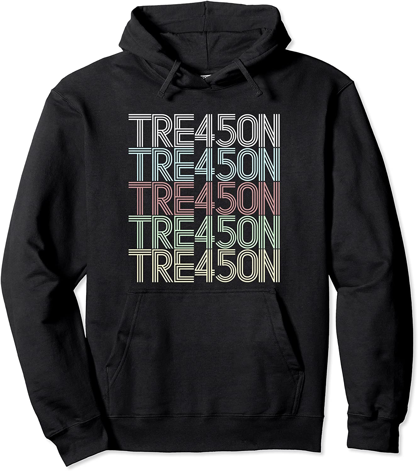 TRE45ON TREASON 45 Hoodie Sweatshirt Meme Vintage Retro Gift