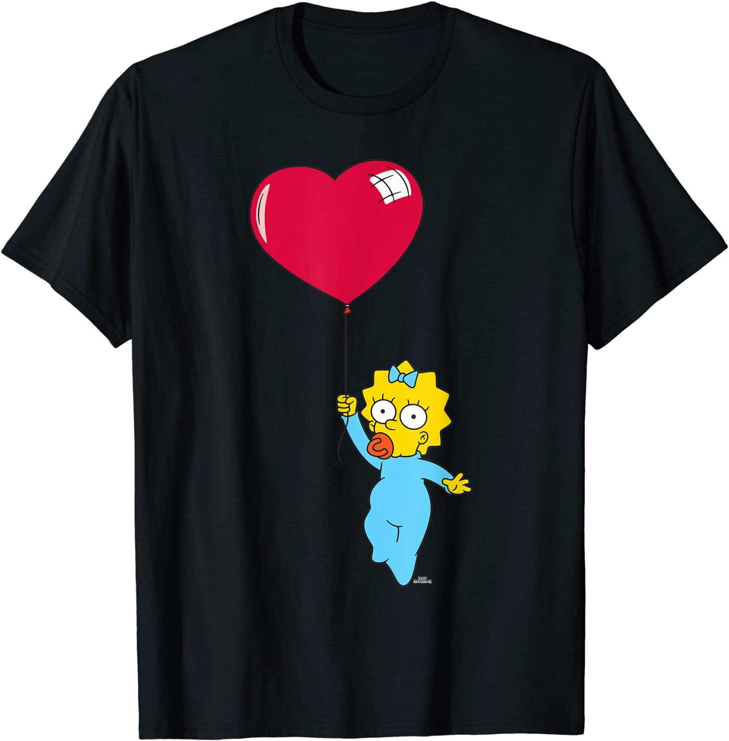 The Simpsons Maggie Heart Balloon Valentines Day T-Shirt