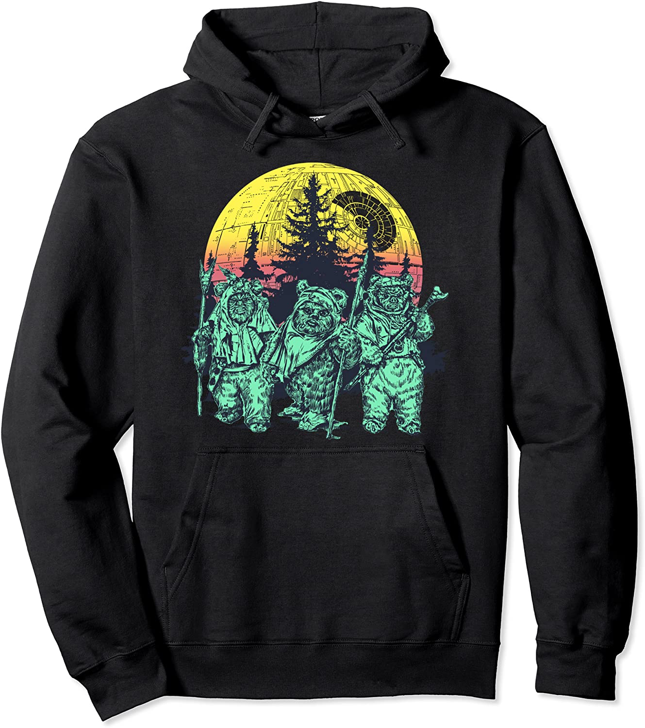 Star Wars Endor Ewok Forest Sunset Pullover Hoodie