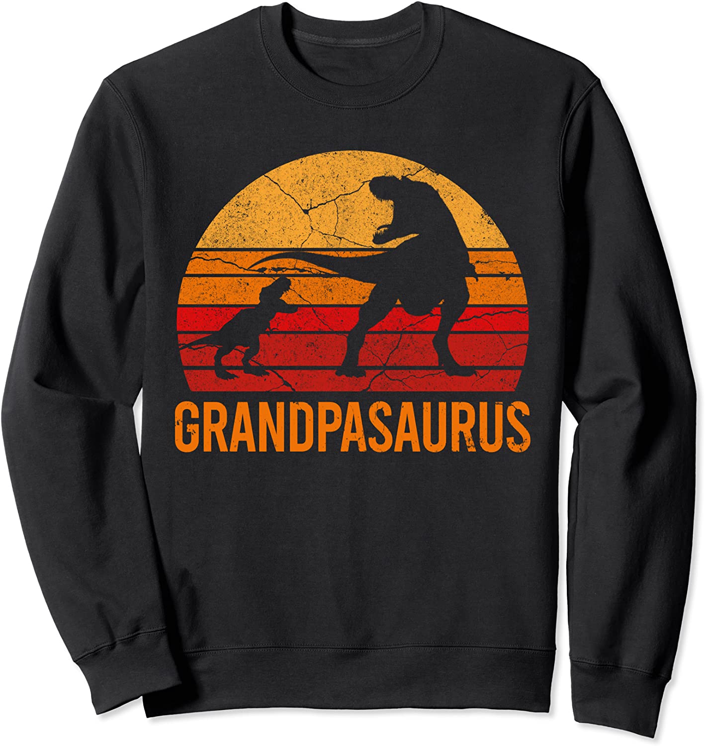 Funny Grandpa Dinosaur Daddy Gift 2 3 4 Kids Grandpasaurus Sweatshirt