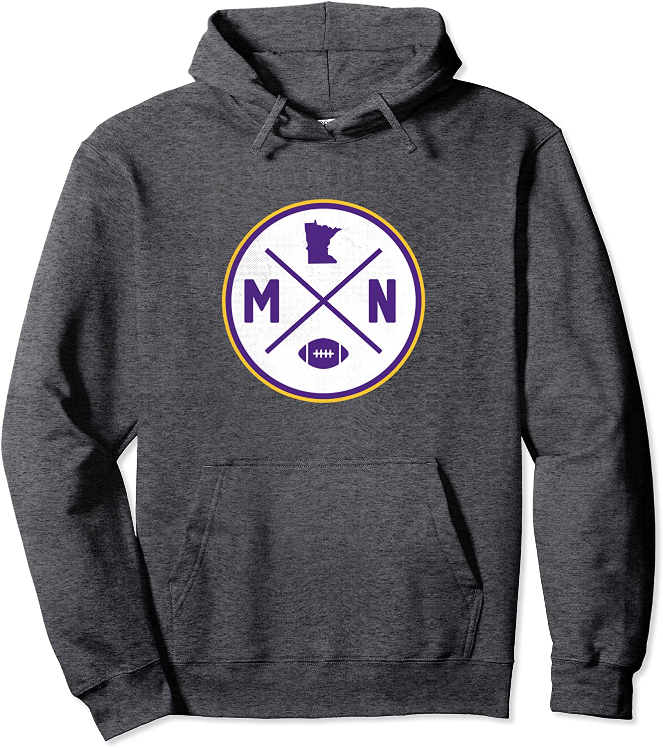 Minnesota Football MN State Outline Pullover Hoodie