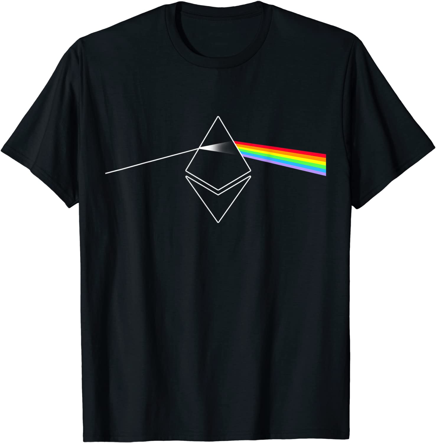 Ethereum Prism Rainbow Light T-Shirt