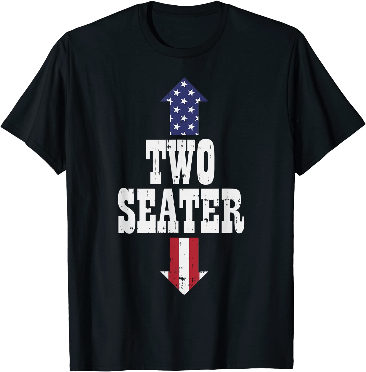 Two Seater Funny USA 4th Of July Party Naughty Adult Gift T-Shirt