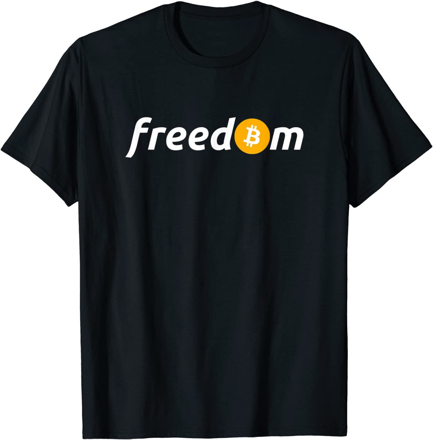 Bitcoin means Freedom BTC Logo T Shirt for Crypto Fans T-Shirt