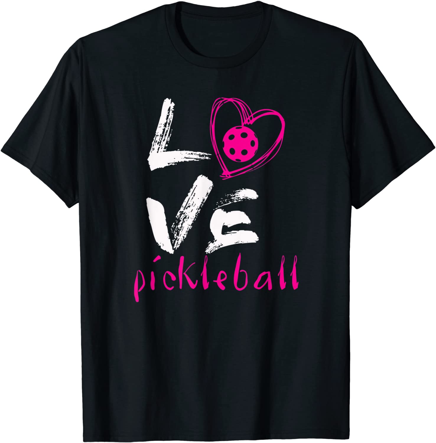 I Love Pickleball T-Shirt Funny Pickle Ball Tee for Player T-Shirt