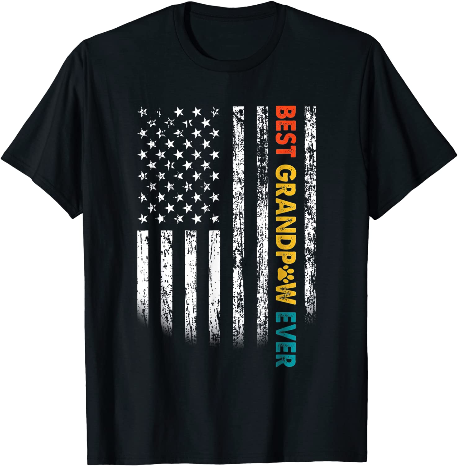 Best Grandpaw Ever Dog Grandpa T-shirt Fathers Day T-Shirt