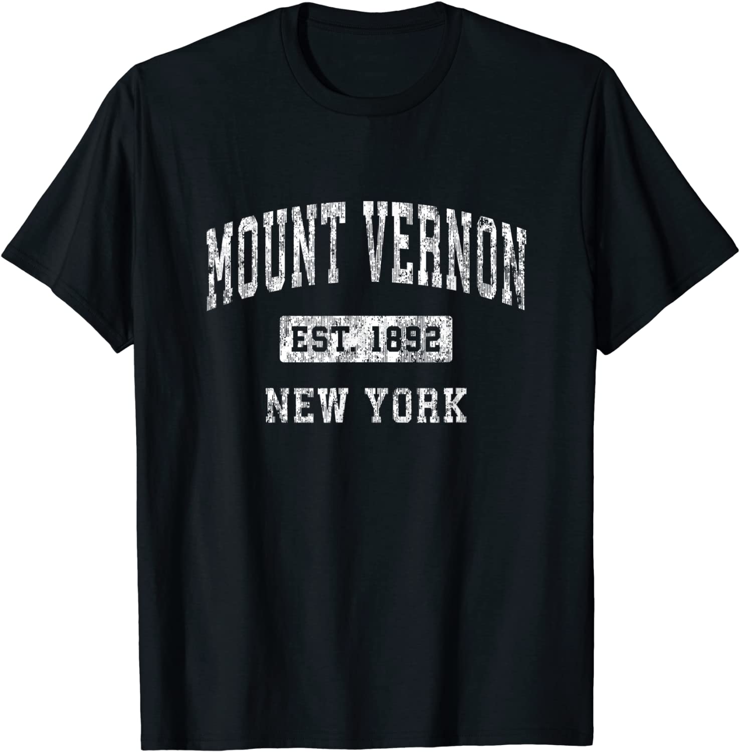 Mount Vernon New York NY Vintage Established Sports Design T-Shirt