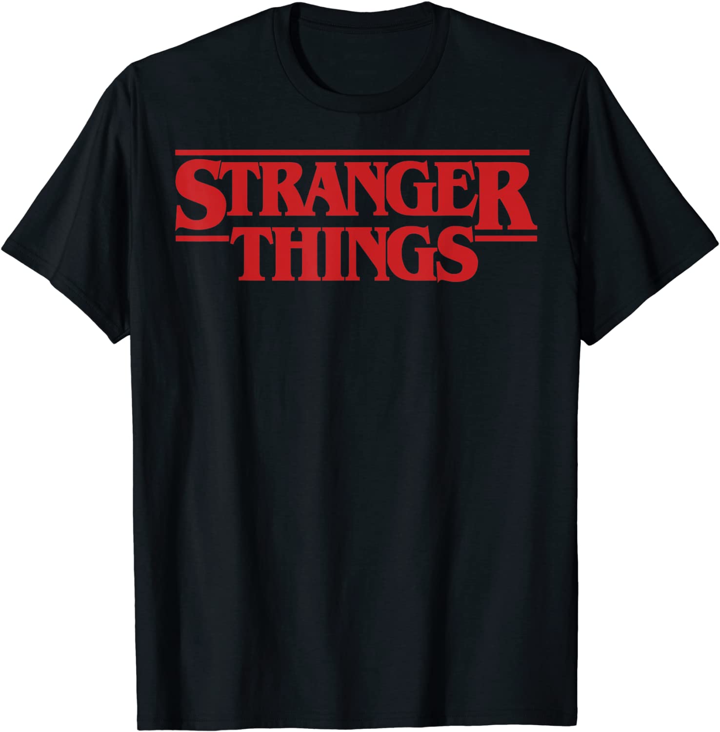 Netflix Stranger Things Simple Red Logo T-Shirt