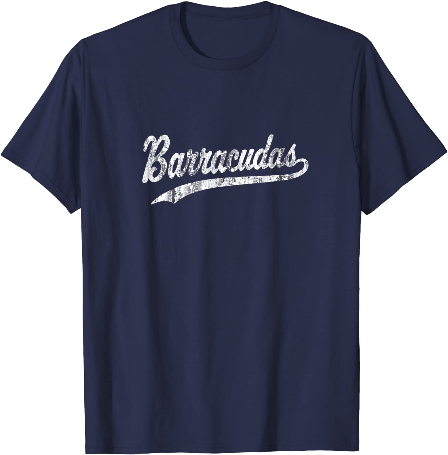 Barracudas T Shirt Vintage Sports Name Tee Design