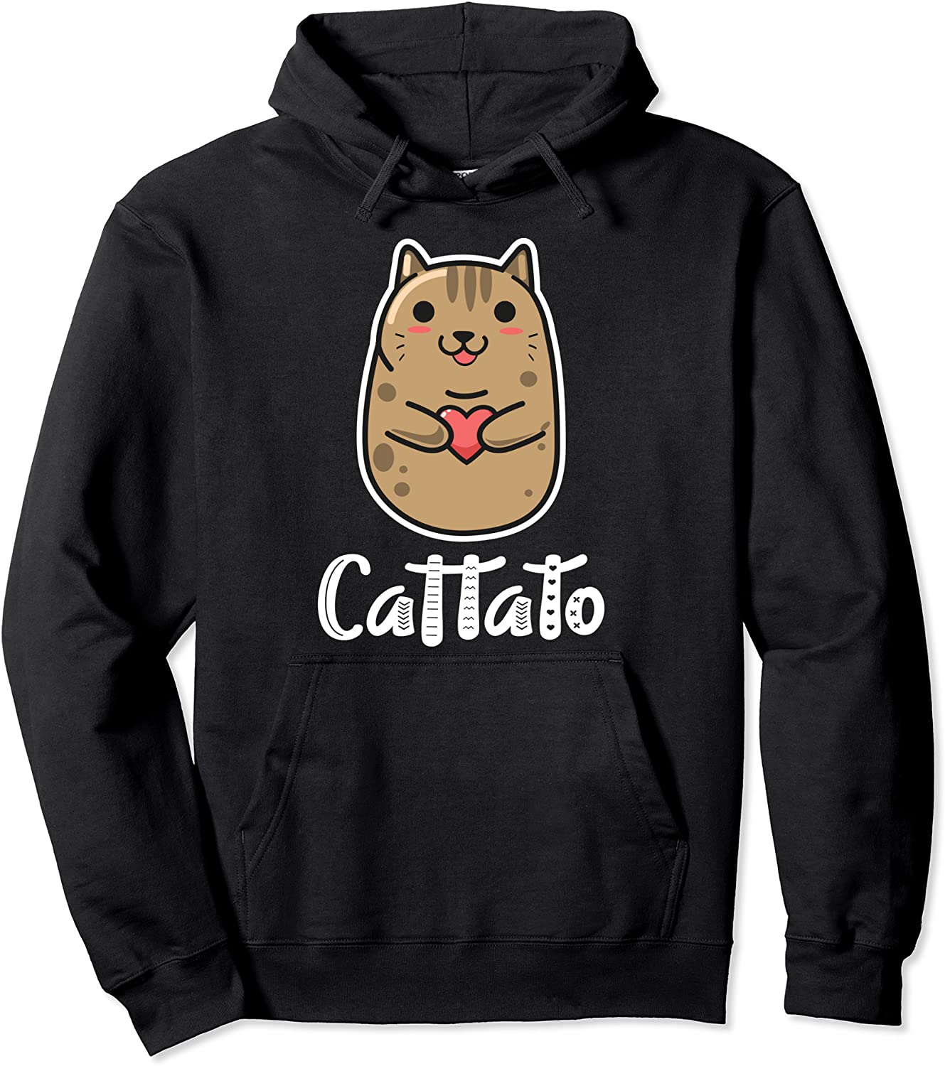 Cat Potato Cattato Hilarious Novelty Hoodie