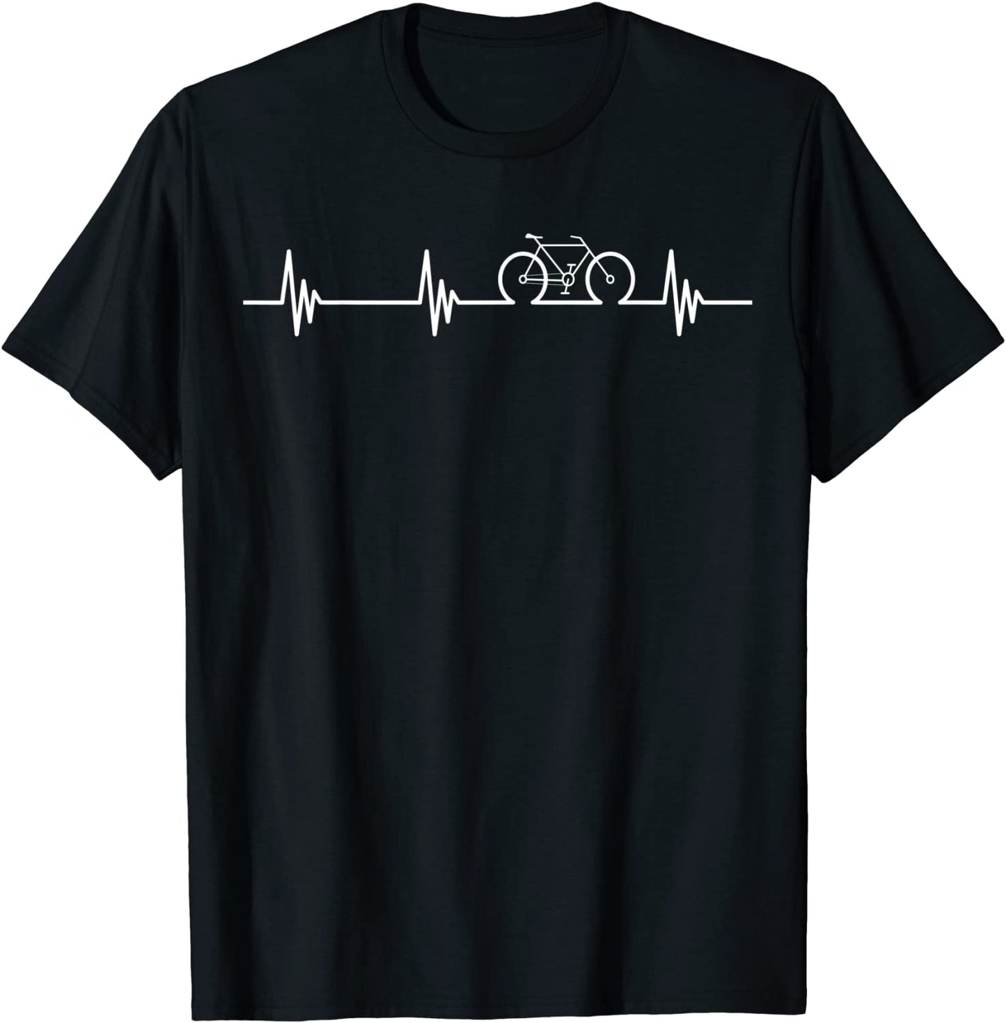 Cycling Heartbeat T-Shirt- Bicycle Love Biking Shirt Gifts T-Shirt