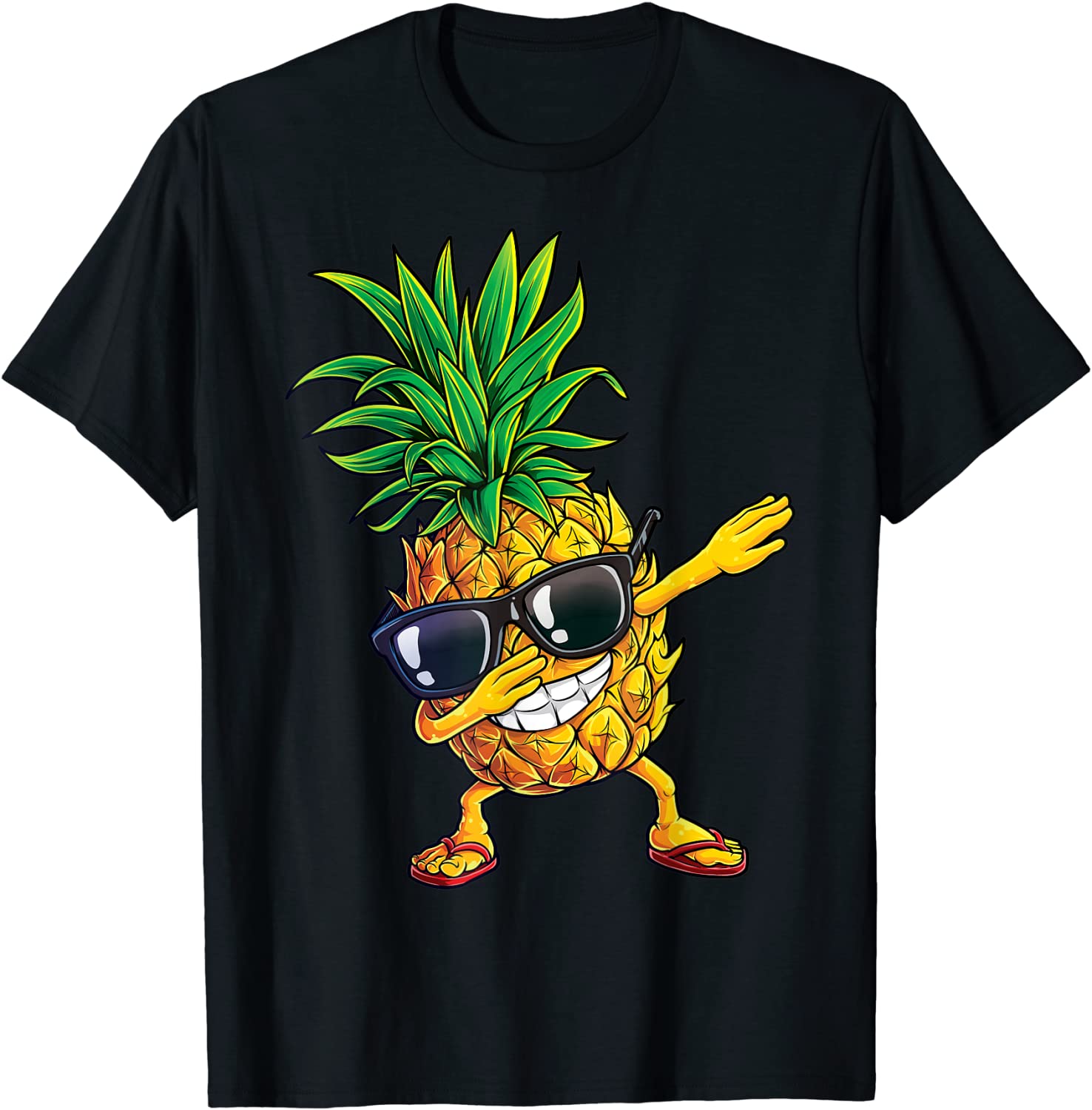 Dabbing Pineapple Sunglasses T shirt Aloha Beaches Hawaii T-Shirt