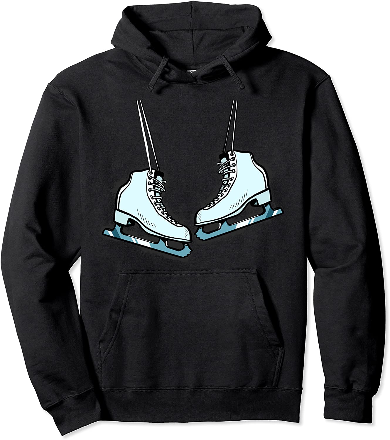 Womens Ice Skates Shirts Coaches Gifts Girls Figure Skating Pullover Hoodie