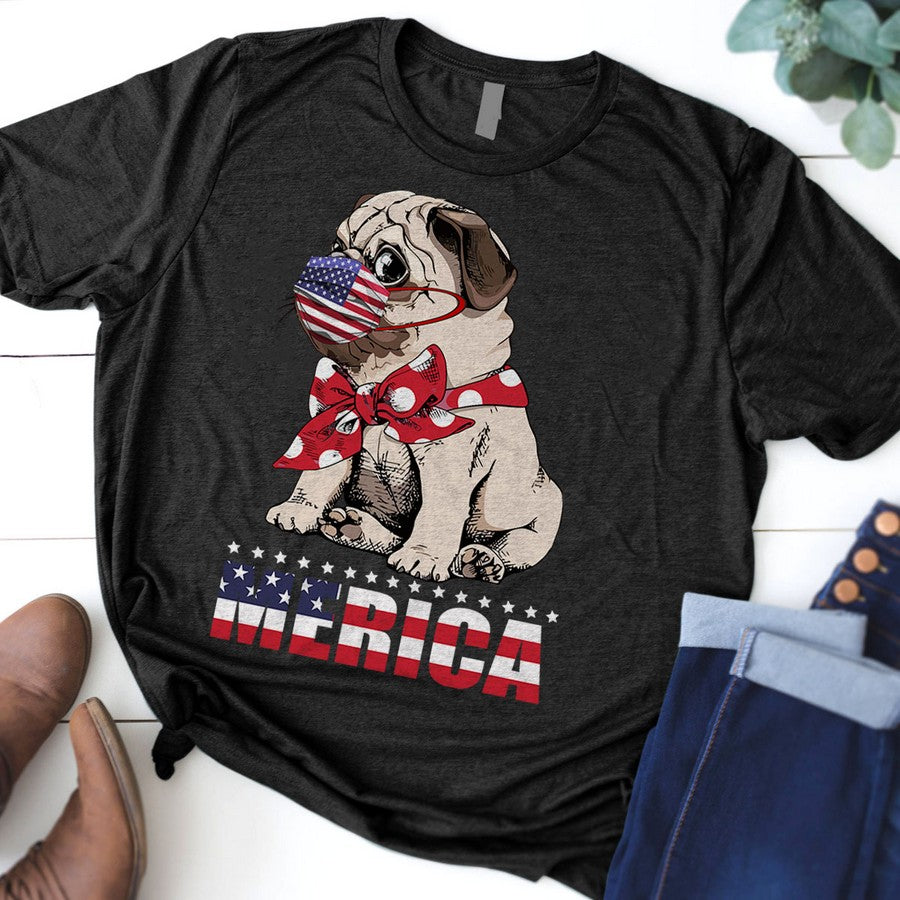 Pug 4Th Of July Shirt Tank Hoodie Funny Gifts For Pug Owners And Pug Lovers